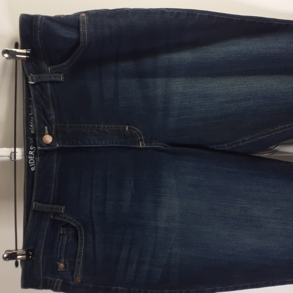 Rider by Lee Mid-Rise Bootcut Curvy Blue Jeans Waist 38" - Picture 6 of 16